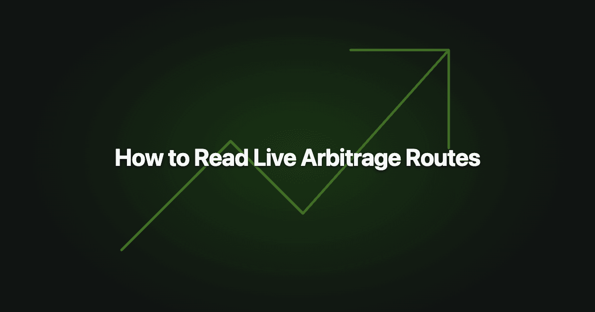 Live arbitrage route reading guide cover
